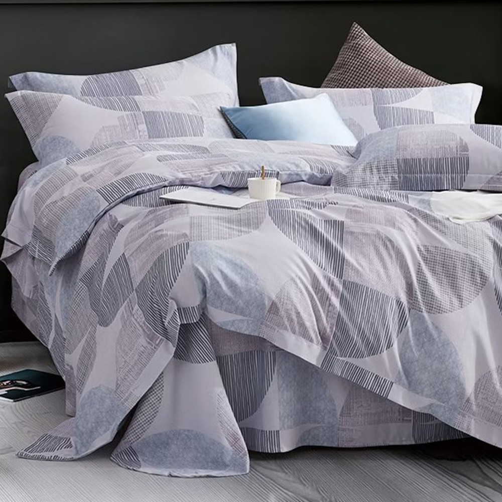 【金大器】50s萊賽爾纖維x3M吸濕排汗 床包四件組 床寢 床單 兩用被 套件組 薄床包 素色床包 高CP值床包-規格圖1