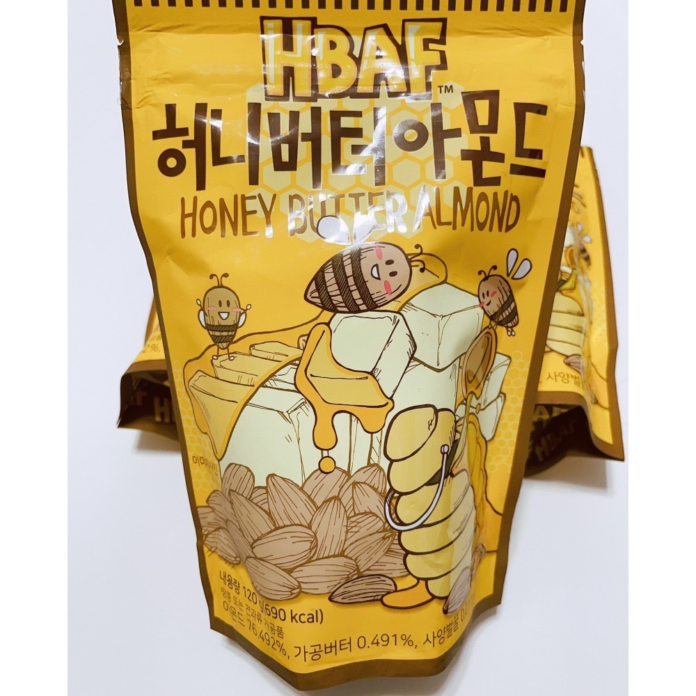 韓國直送Toms Gilim HBAF 蜂蜜奶油杏仁果40g/120g-細節圖2