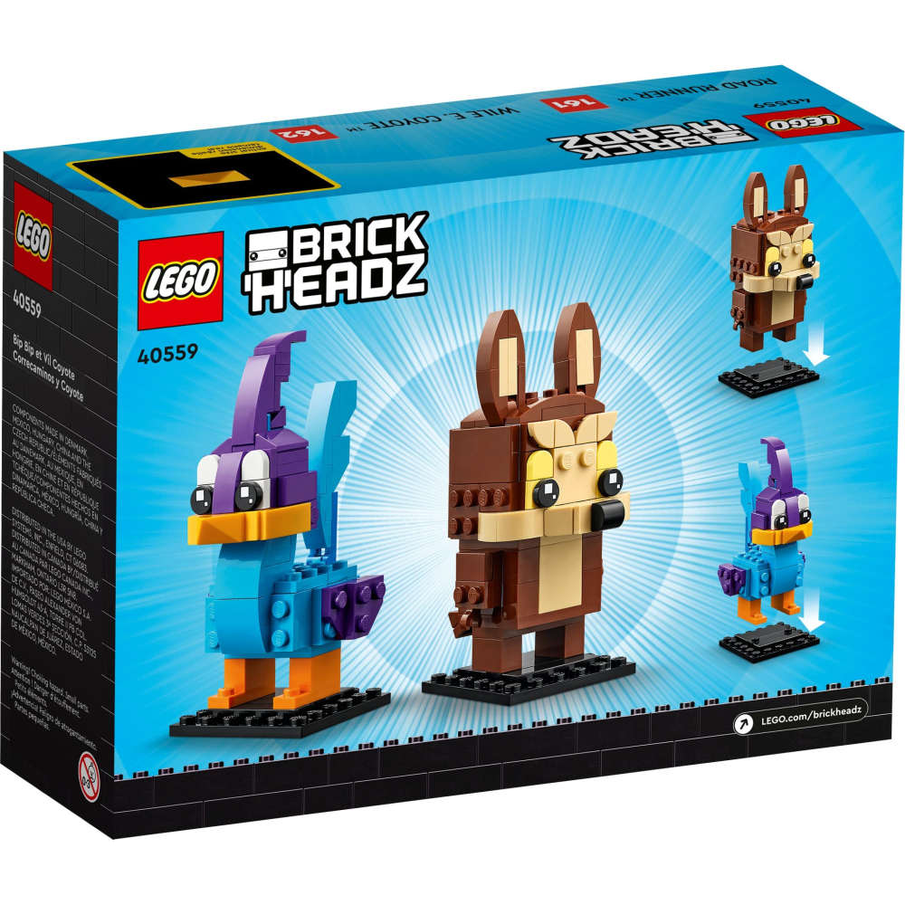 [Home&Brick] LEGO 40559 BrickHeadz Road Runner&Wile E.Coyote-細節圖2