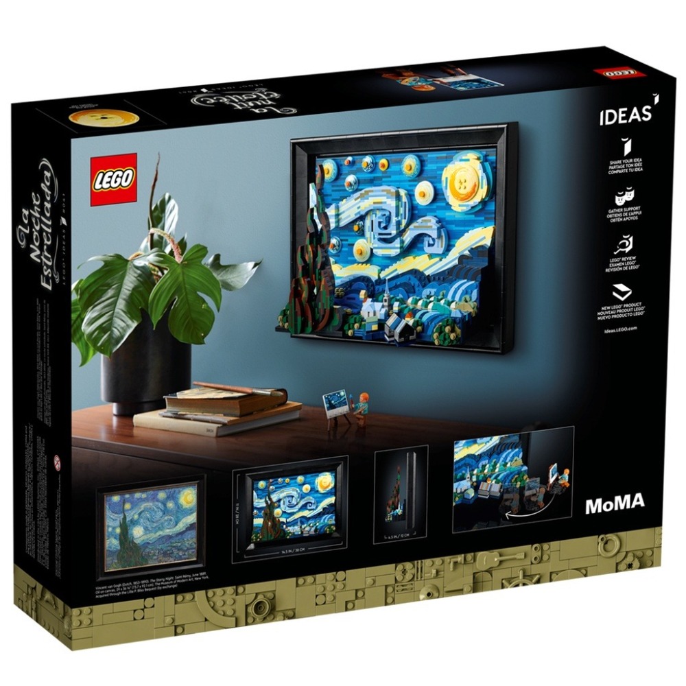 [Home&Brick] LEGO 21333 梵谷/The Starry Night-細節圖2