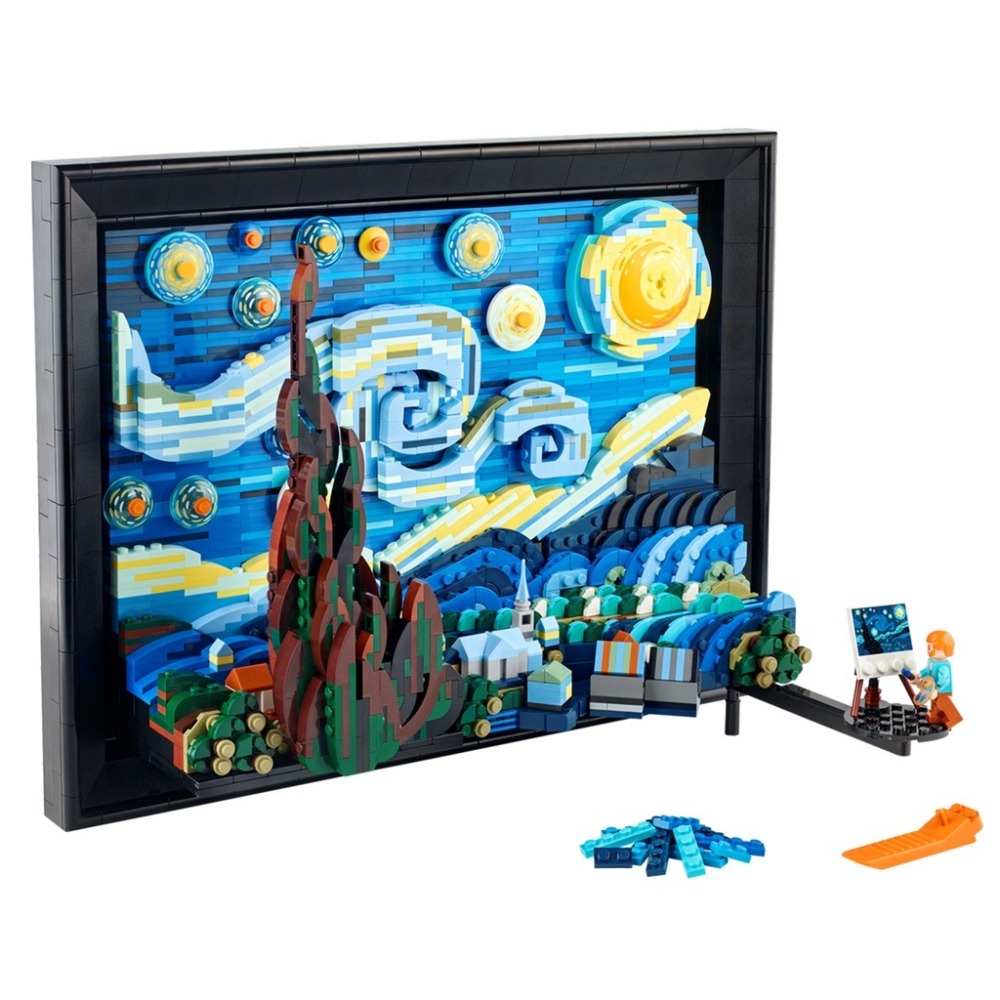 [Home&Brick] LEGO 21333 梵谷/The Starry Night-細節圖3