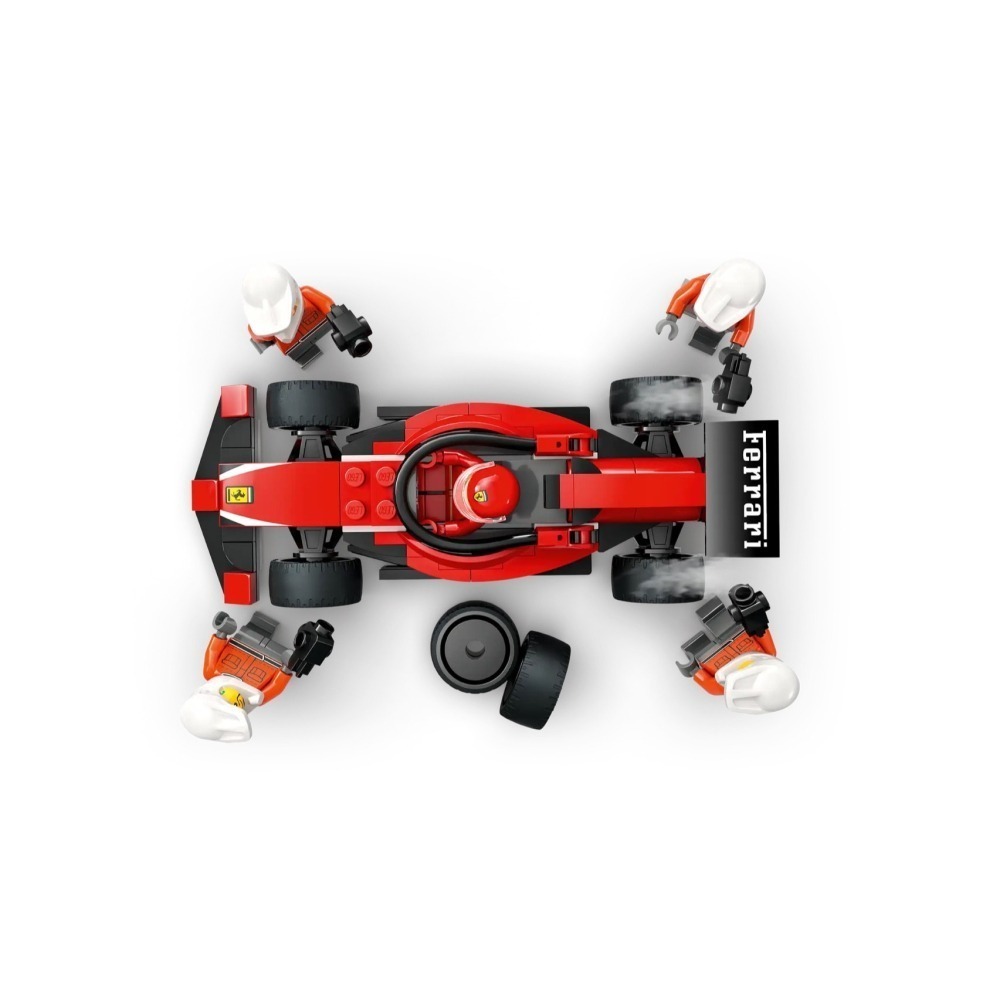 [Home&Brick] LEGO 60443 F1® 維修站、維修人員和 Ferrari 汽車-細節圖5