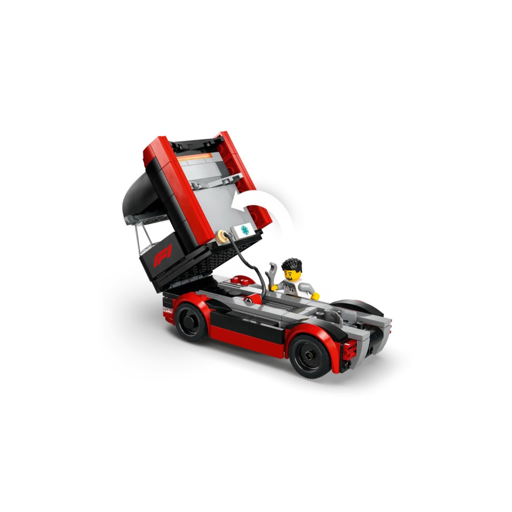 [Home&Brick] LEGO 60445  F1® 卡車和 RB20 與 AMR24 F1® 汽車-細節圖5