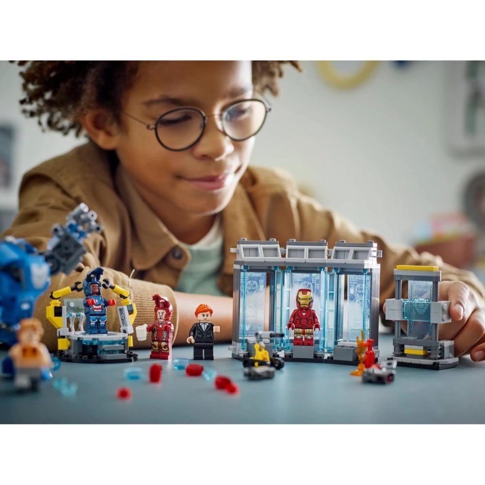 [Home&Brick] LEGO 76315 鋼鐵人的實驗室：鋼鐵裝展示區-細節圖9