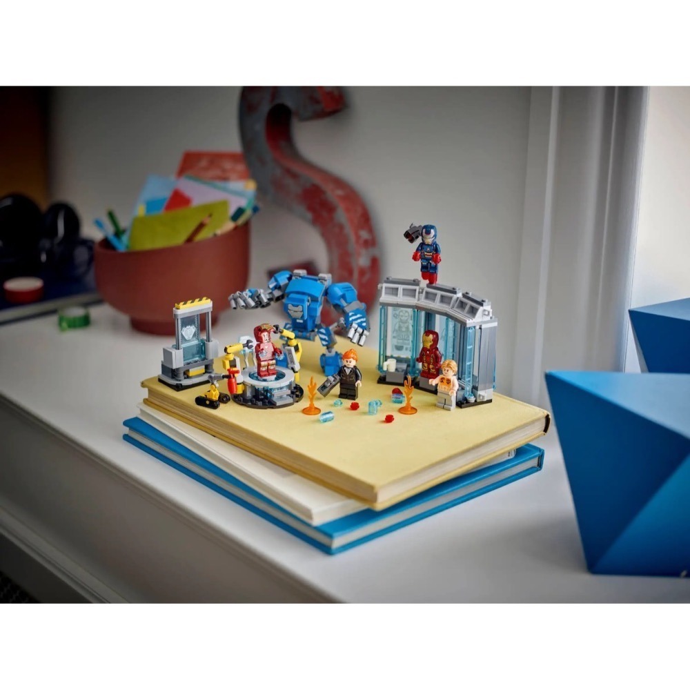 [Home&Brick] LEGO 76315 鋼鐵人的實驗室：鋼鐵裝展示區-細節圖10