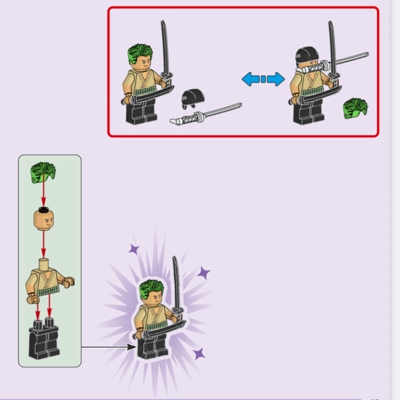 [Home&Brick] LEGO 75639 拆賣人偶:Zoro-細節圖2