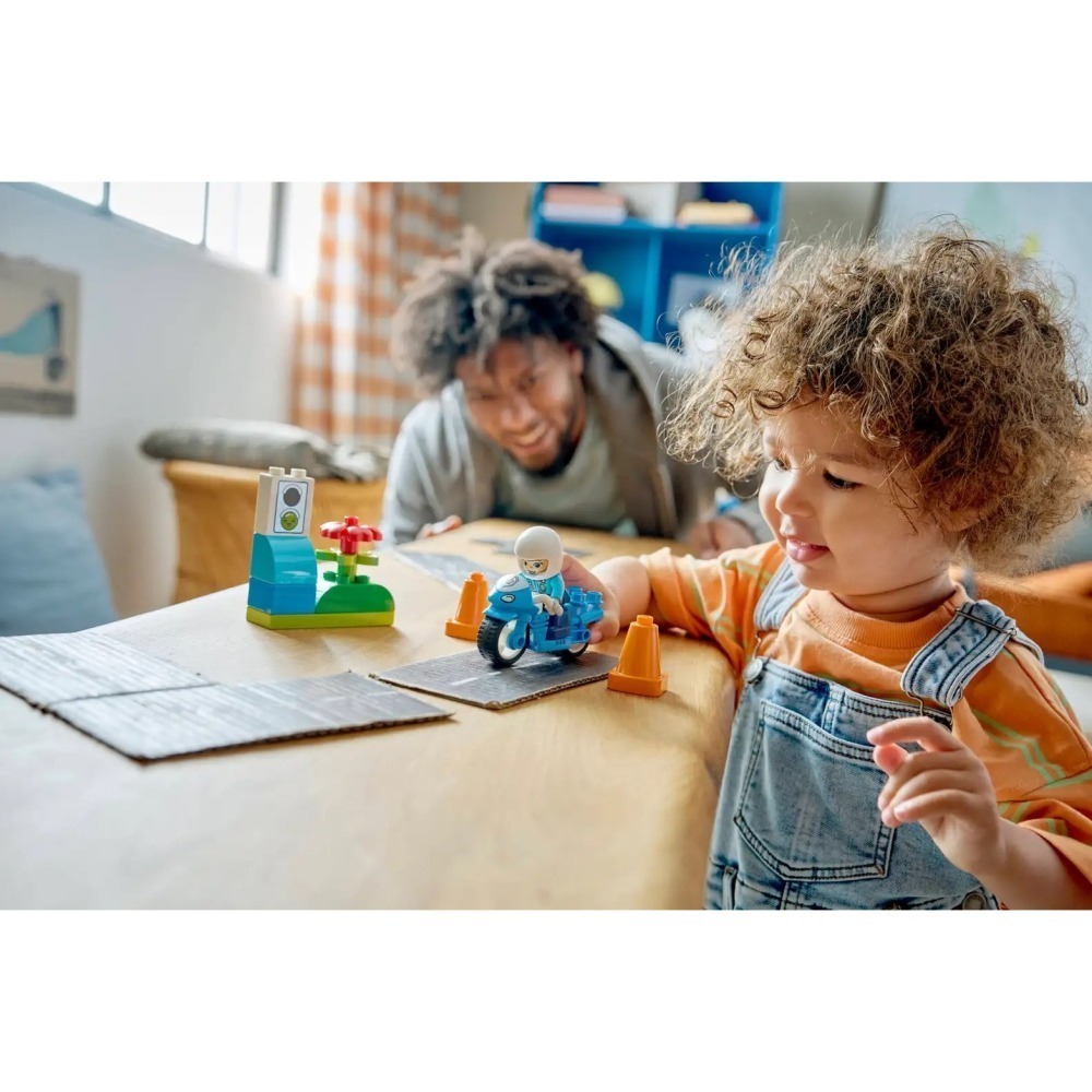 [Home&Brick] LEGO 10471 藍色警用摩托車-細節圖5