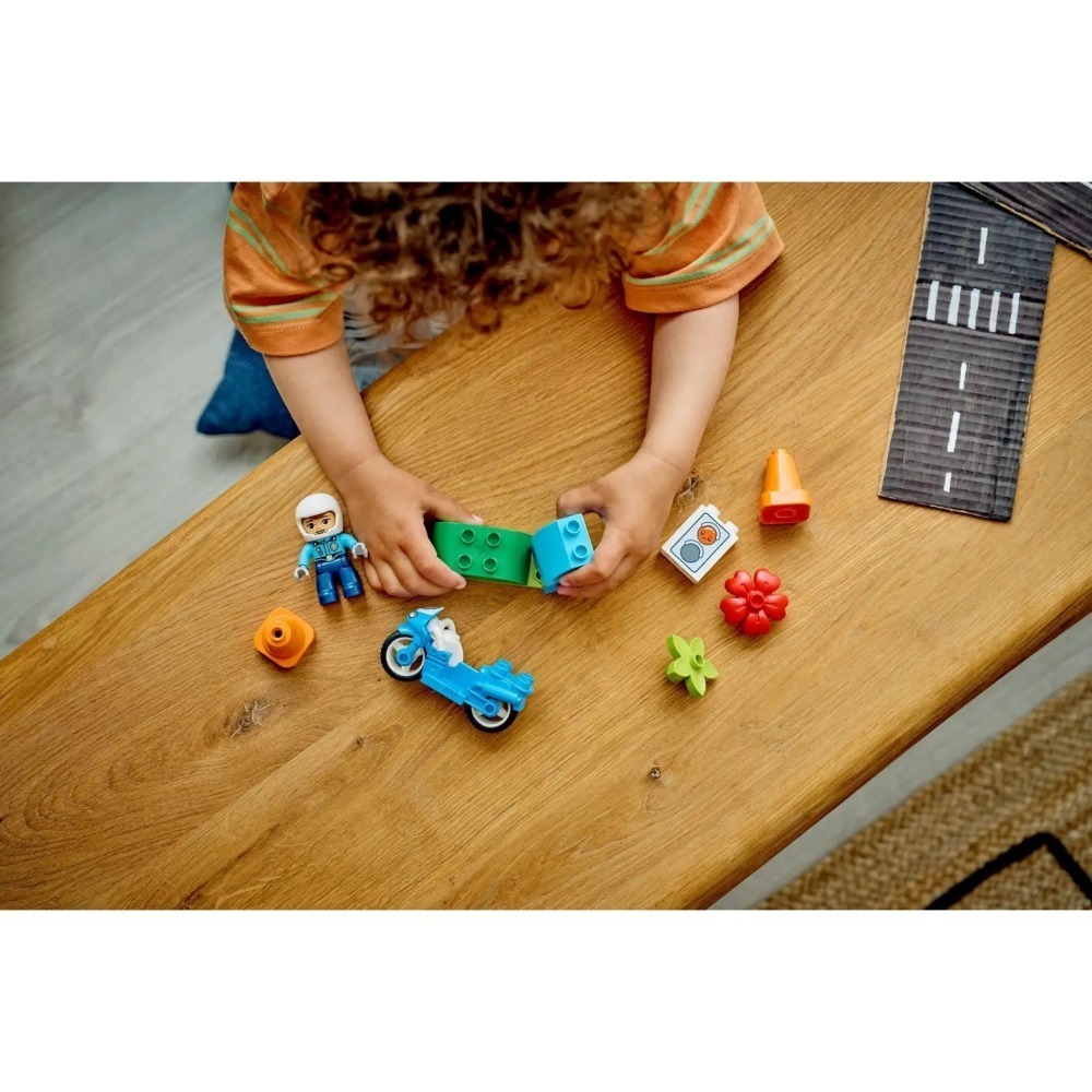 [Home&Brick] LEGO 10471 藍色警用摩托車-細節圖7