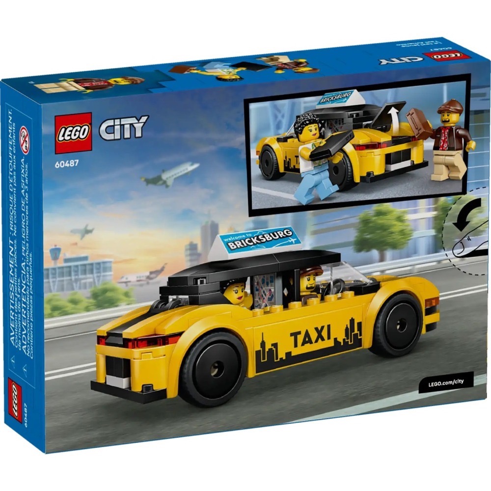 [Home&Brick] LEGO 60487 黃色計程車-細節圖2