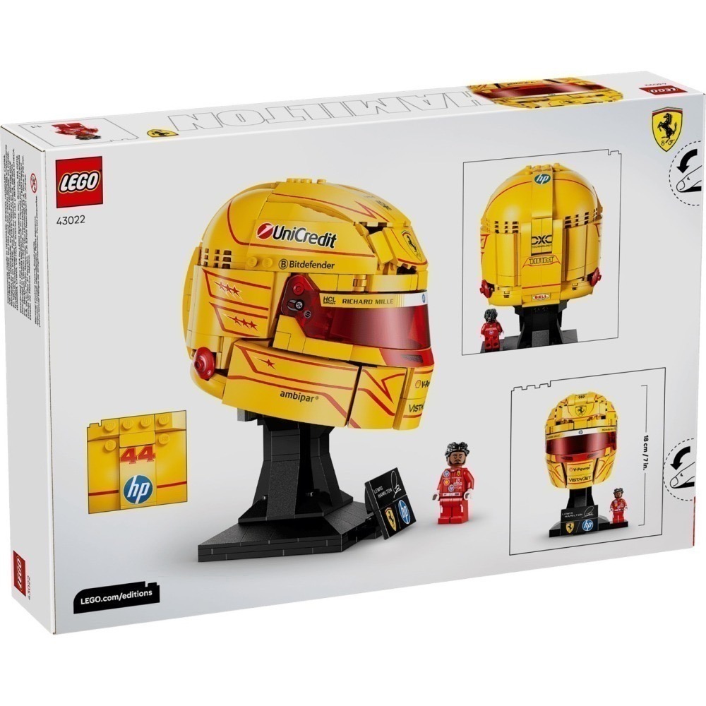 [Home&Brick] LEGO 43022 Scuderia Ferrari HP Lewis Hamilton-細節圖2