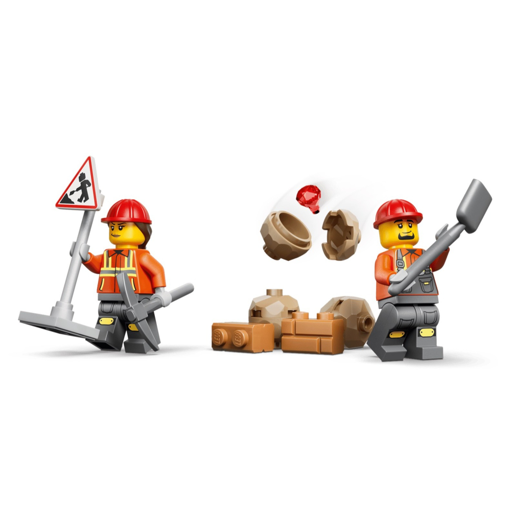 [Home&Brick] LEGO 60480 黃色反鏟裝載機-細節圖4