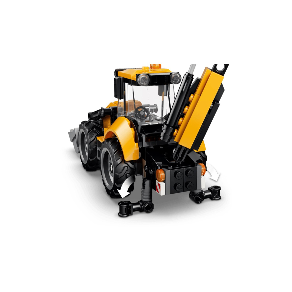 [Home&Brick] LEGO 60480 黃色反鏟裝載機-細節圖6