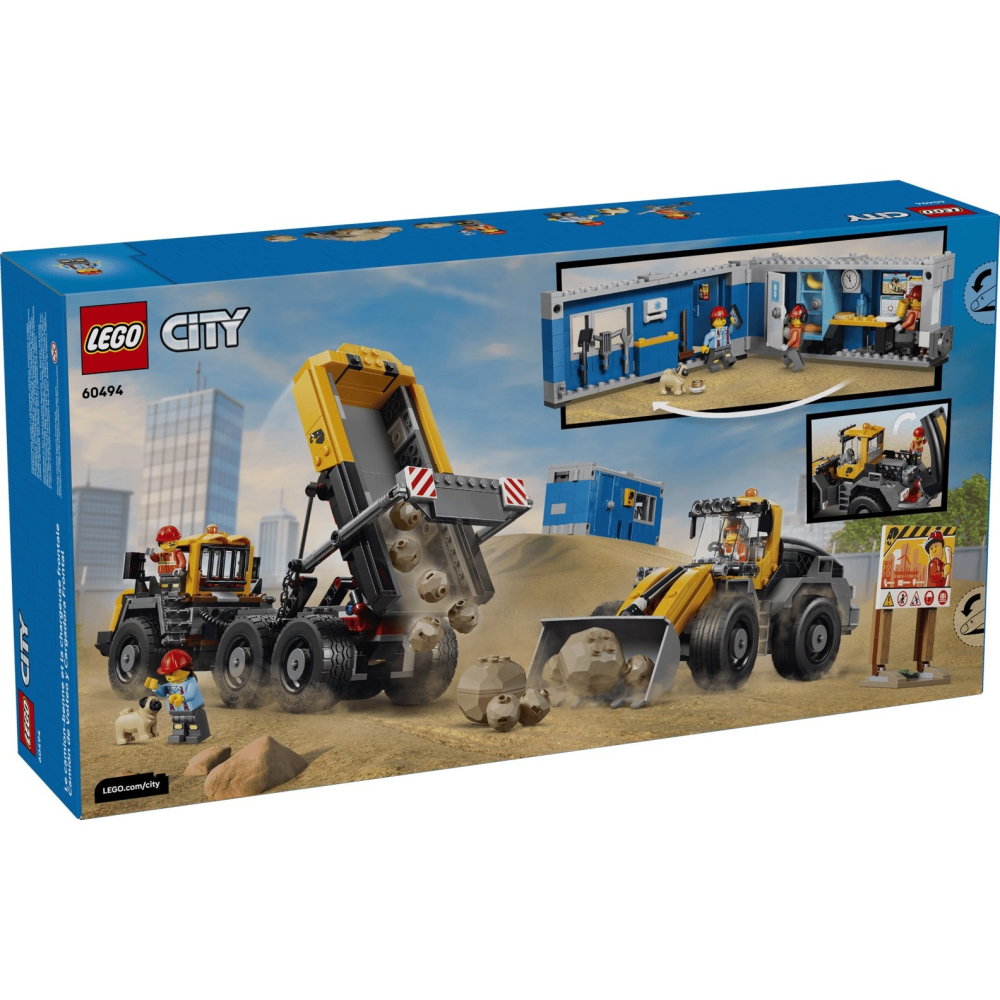 [Home&Brick] LEGO 60494 傾卸式卡車與前端裝載機-細節圖2