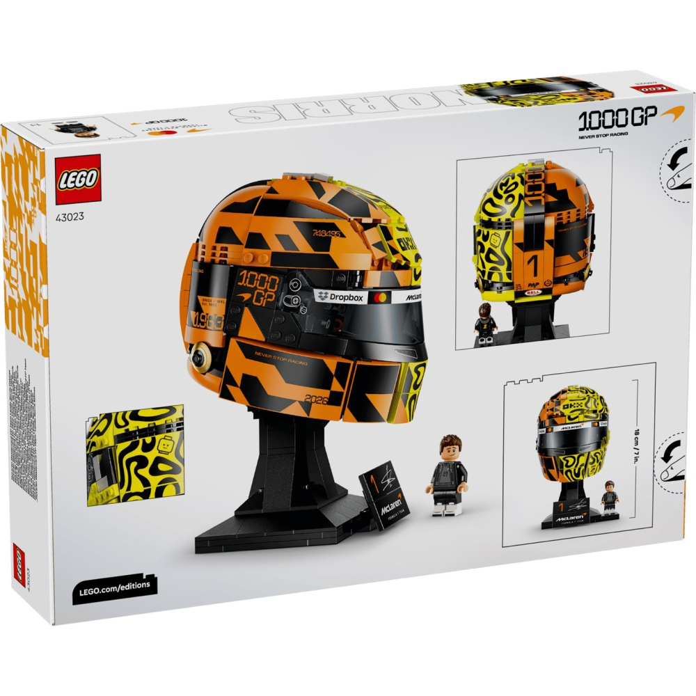 [Home&Brick] LEGO 43023 McLaren F1 Team Lando Norris 頭盔-細節圖2