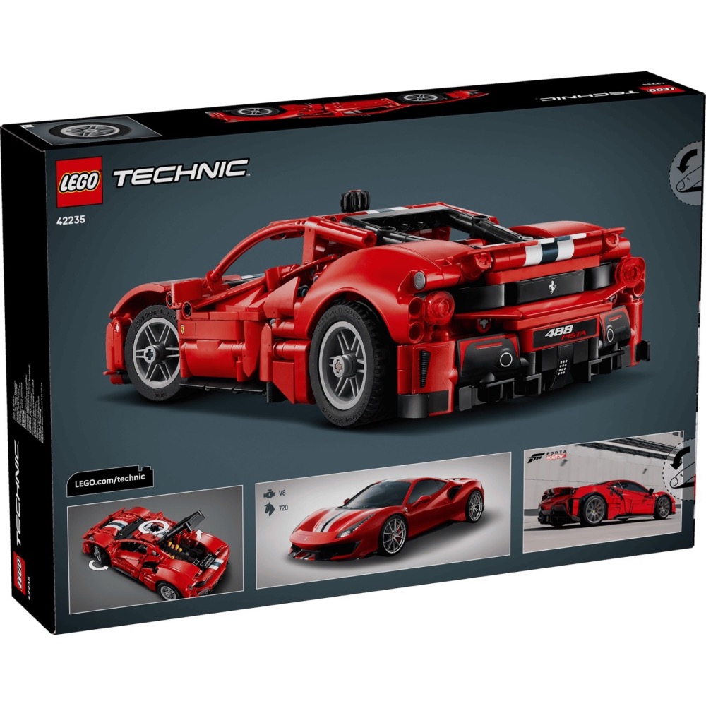 [Home&Brick] LEGO 42235 Ferrari 488 Pista 汽車-細節圖2