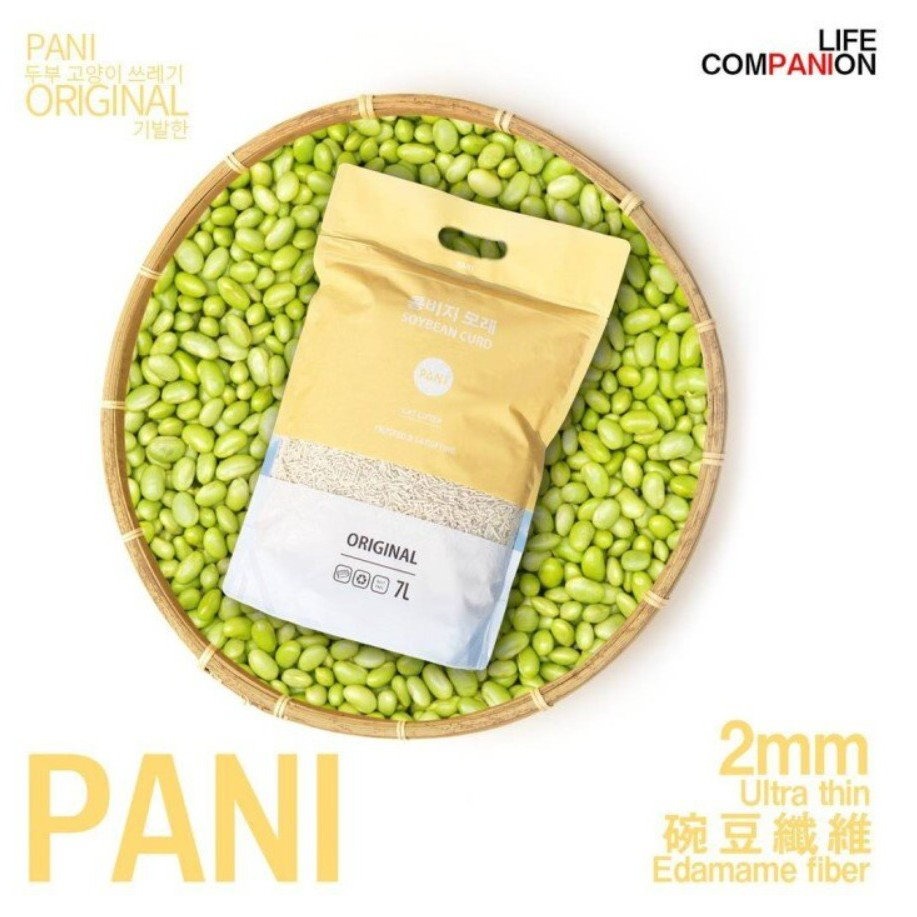 韓國 PANI 豆腐砂 7L 天然豆腐砂 99 % 無塵豆腐砂 豆腐貓砂 批發 零售 團購 六入/箱 宅配只送一樓-細節圖3