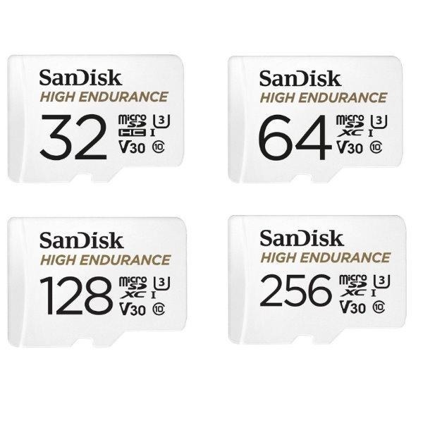 SanDisk 高耐用影片監控 microSDXC UHS-1 記憶卡 32g 64g 128g 256g 增你強公司貨-細節圖2