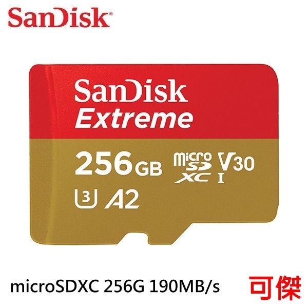 Sandisk Extreme microSD UHS-I 256G  190MB/s 記憶卡 增你強公司貨-細節圖3