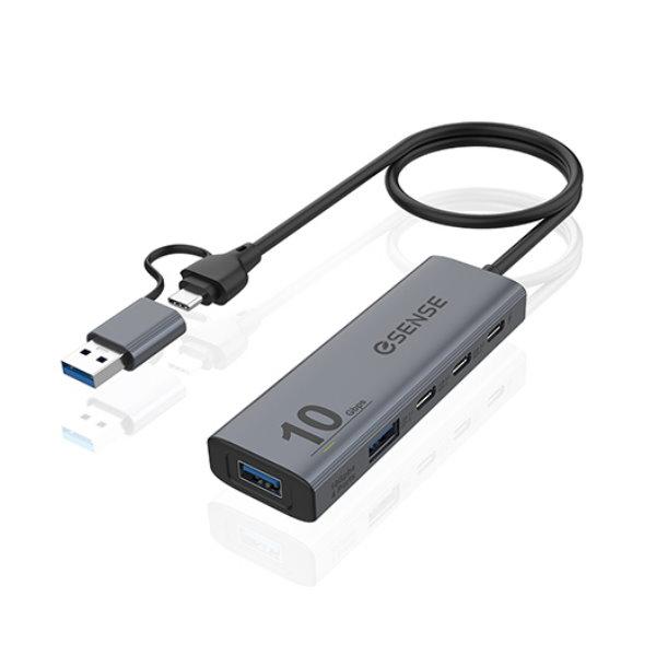 eSENSE 逸盛 B502 A+C USB3.2 Gen2 Hub 01-EHB502TA 集線器 擴充 保固一年-細節圖2