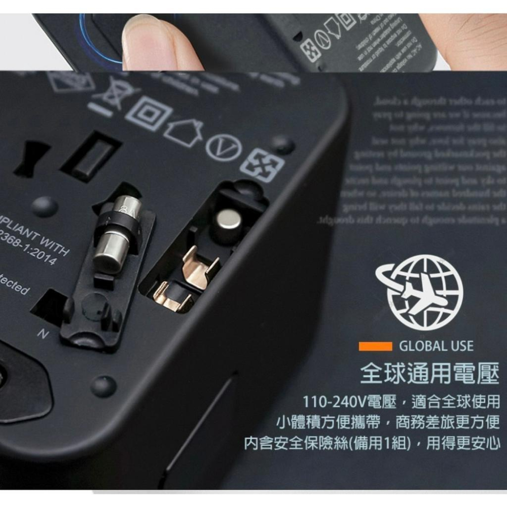 CITY BOSS 萬用轉接頭急速充電器 33W PD快充+Type-C輸出快充+USB-A QC3.0-細節圖3