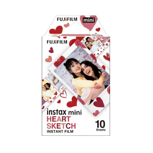 FUJIFILM 富士 instax mini 馬上拍 馬上看 底片 手繪愛心 HEART SKETCH 一盒10張-細節圖2