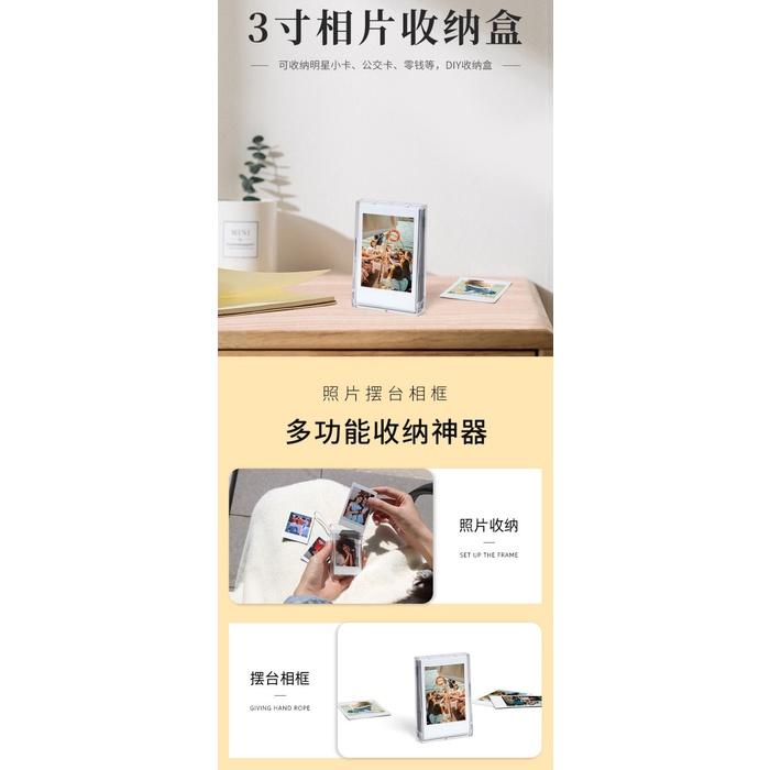 instax mini底片 便攜式相片盒 收納盒 含手腕帶 底片收納 相片收納 擺台相框 外出收納-細節圖3