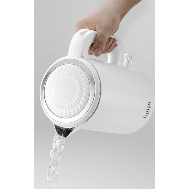 歌林 Kolin 煮水壺 KPK LN207 快煮壺 316不鏽鋼 雙層 防燙  1.7L大容量  超大壺口 方便清洗-細節圖2