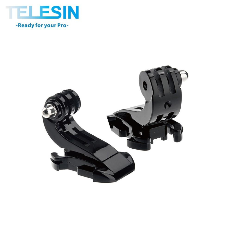 TELESIN J型底扣2入 適用HERO 5/6/7  適合用在腰帶，胸帶，方便於調整適合的角度與視野-細節圖2