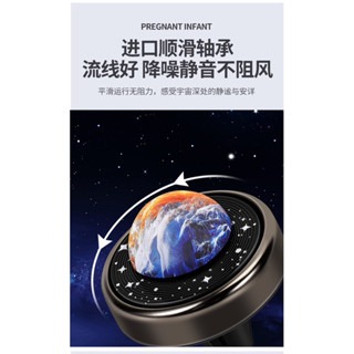 旋轉星球車載香薰 ｜ 香片 ｜ 梵高星空 ｜車用 ｜風扇夾 ｜ 旋轉散香 ｜車載相片 ｜ 植物香氛-細節圖3