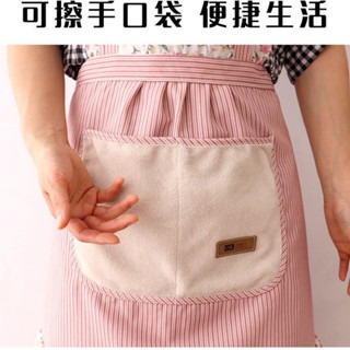 韓式小碎花公主圍裙 ｜ 雙大早口袋 ｜ 美美的廚房好幫手 ｜ 讓你不怕油污好擦洗 ｜ 蕾絲圍裙-細節圖5