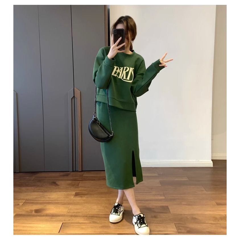 大尺碼時尚半身裙兩件組-A0558-細節圖3