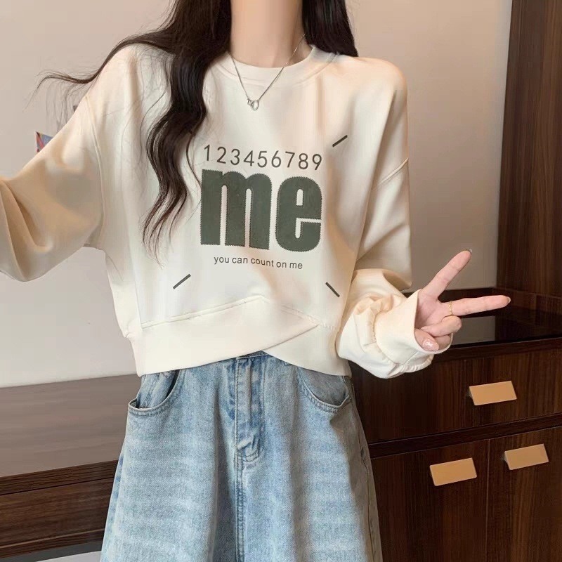 美式復古印花圓領上衣潮-	A0606-細節圖2