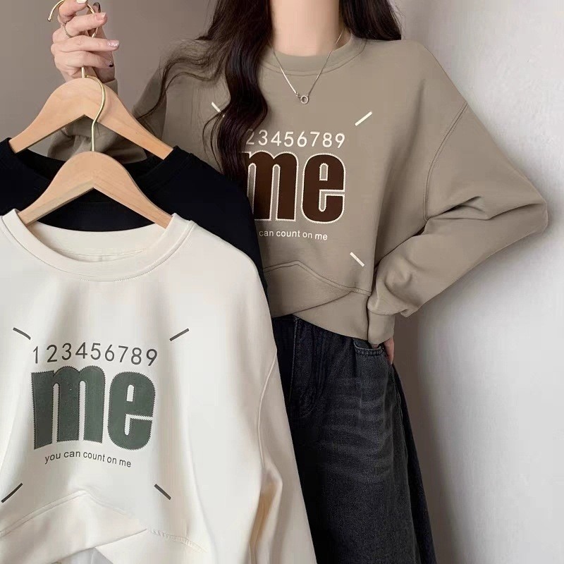 美式復古印花圓領上衣潮-	A0606-細節圖5