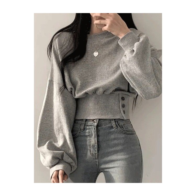 韓系收腰顯瘦上衣-A0618-細節圖2