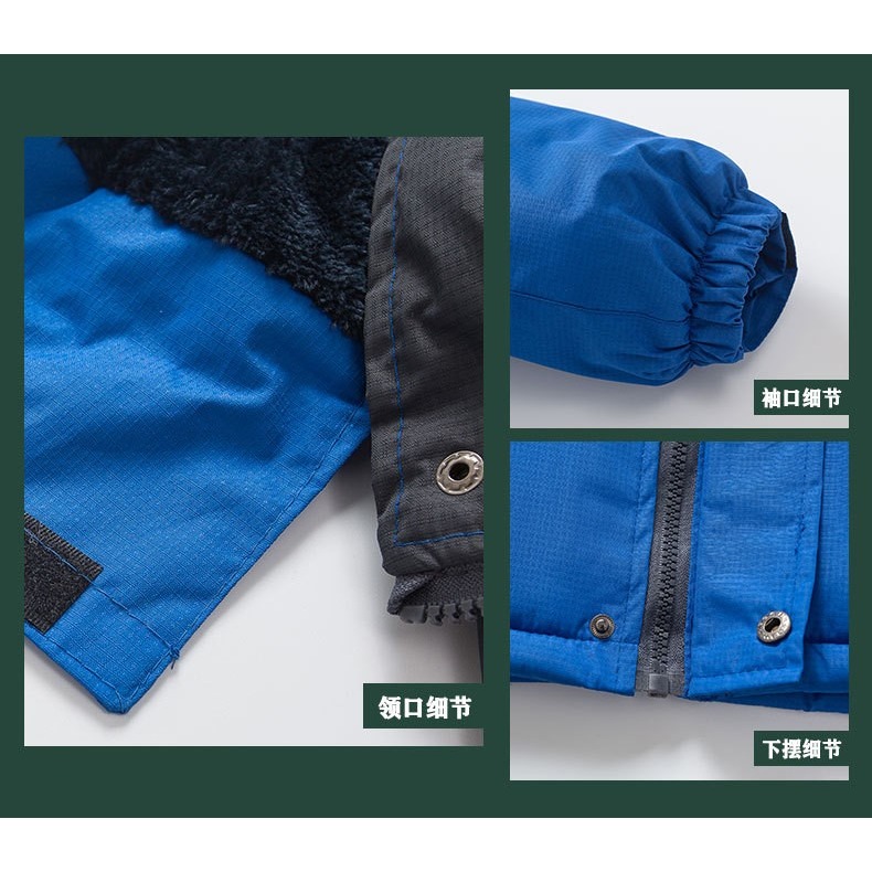 冬季男士加絨加厚保暖衝鋒衣-A1359-細節圖3