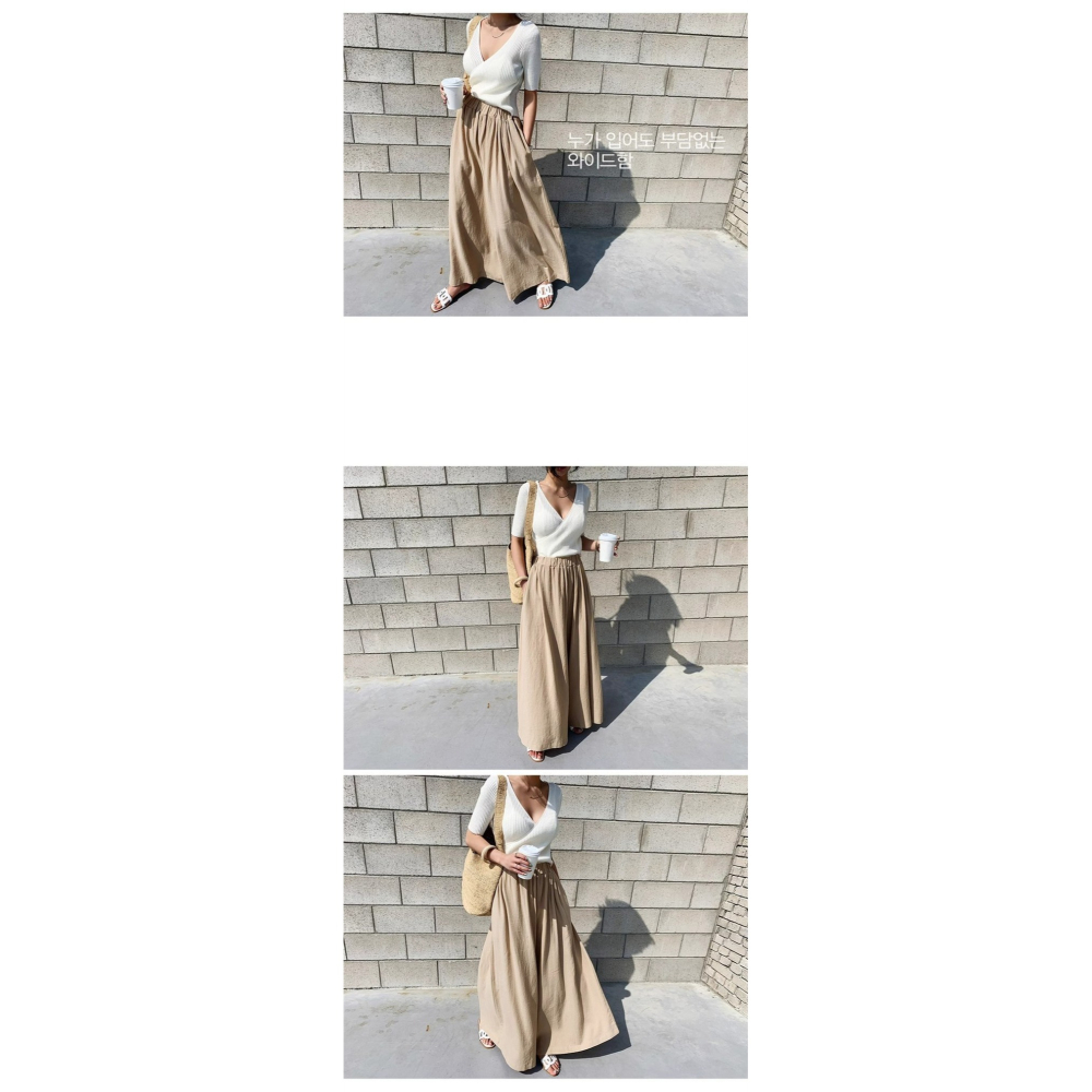 出口韓國闊腿神褲-A1501-細節圖2