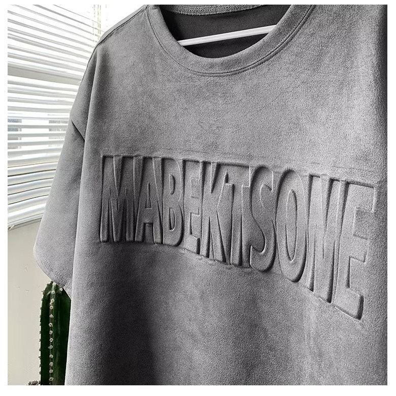 男款帥氣鋼印寬鬆上衣-A1818-細節圖6