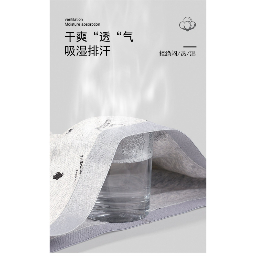 男士大碼抗菌四角褲-A1871-細節圖5