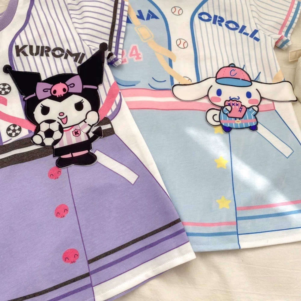 卡通甜美運動寶貝T卹裙-A2110-細節圖2