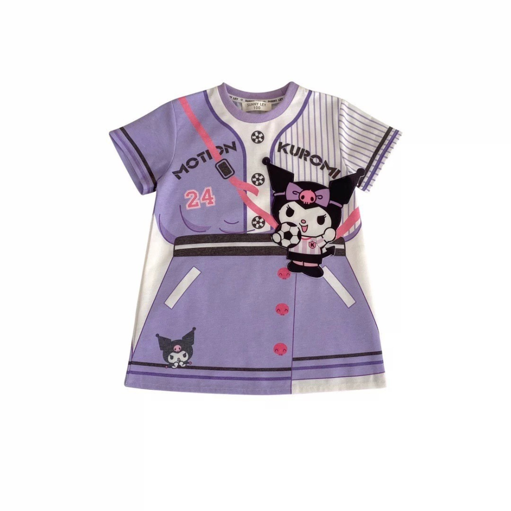 卡通甜美運動寶貝T卹裙-A2110-細節圖4