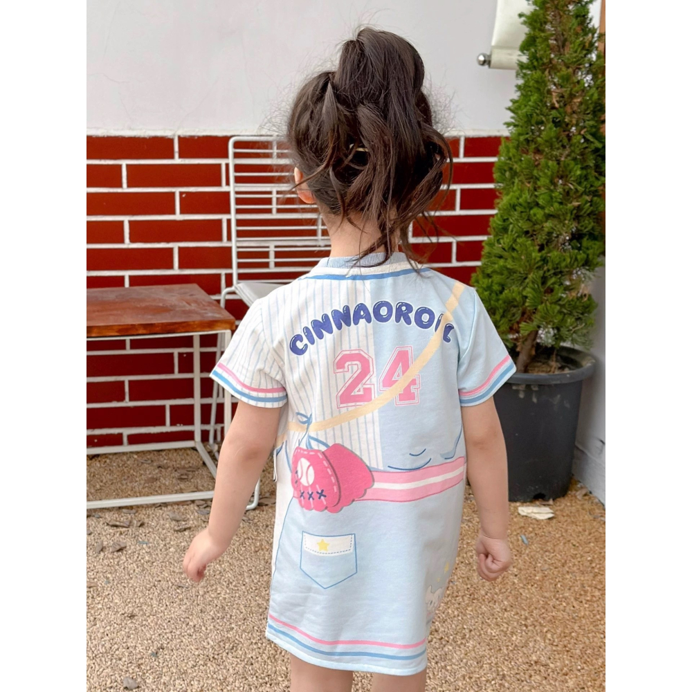 卡通甜美運動寶貝T卹裙-A2110-細節圖6