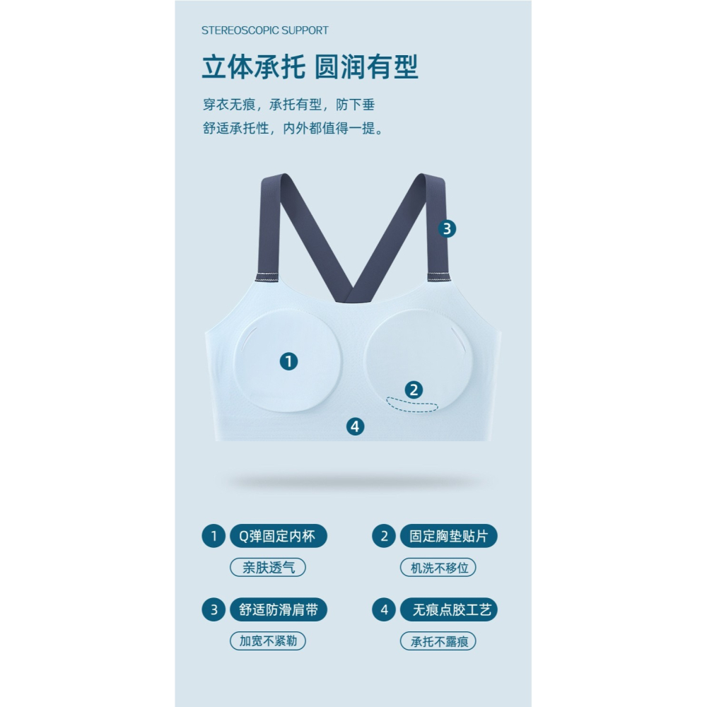 爆款夏季女孩發育期內衣-A2286-細節圖2