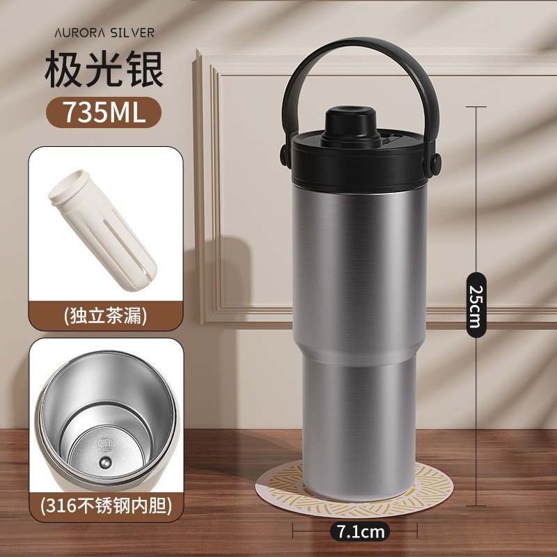 奶油風大容量保溫拎拎杯-B0999-細節圖5