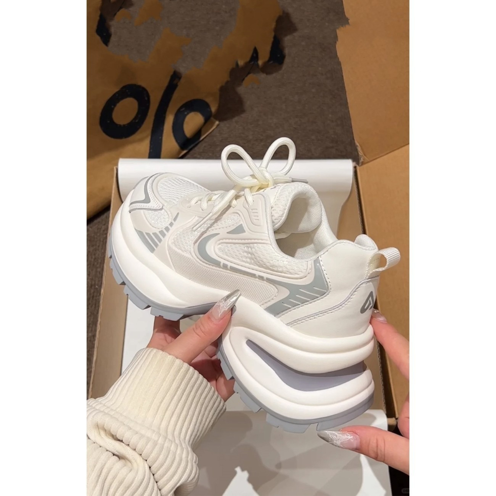 爆款網面透氣增高老爹鞋-H0012-細節圖6