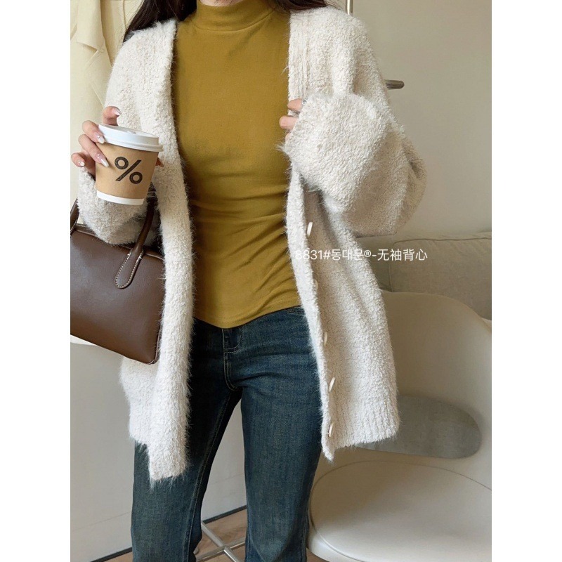 東大門保暖無袖背心-H0034-細節圖3