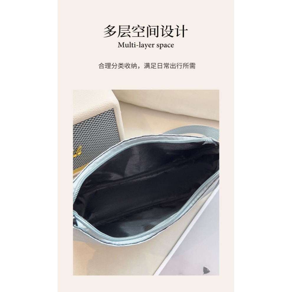 熱銷柔軟荔枝紋腋下單肩包-H0029-細節圖3