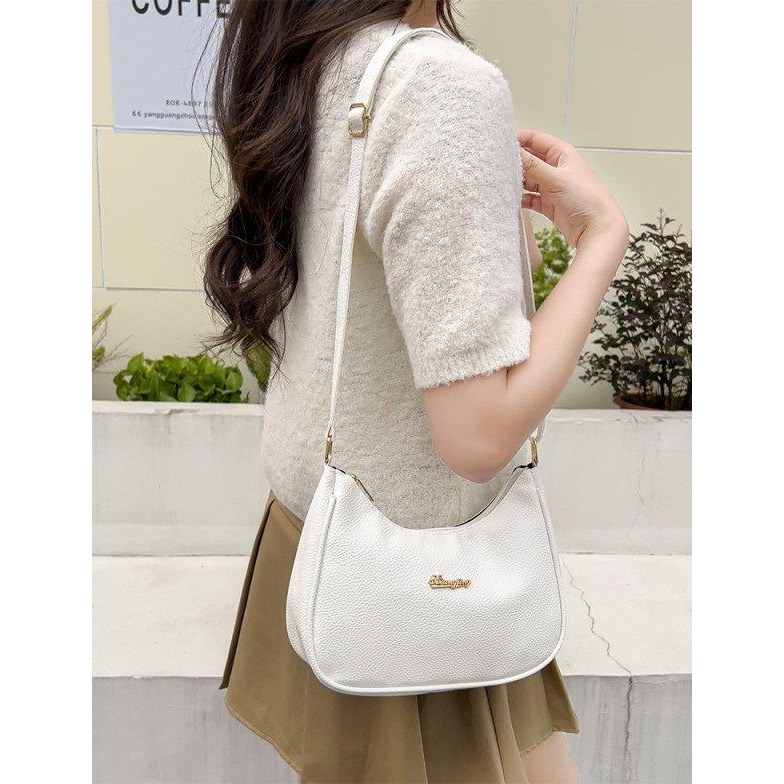 熱銷柔軟荔枝紋腋下單肩包-H0029-規格圖4