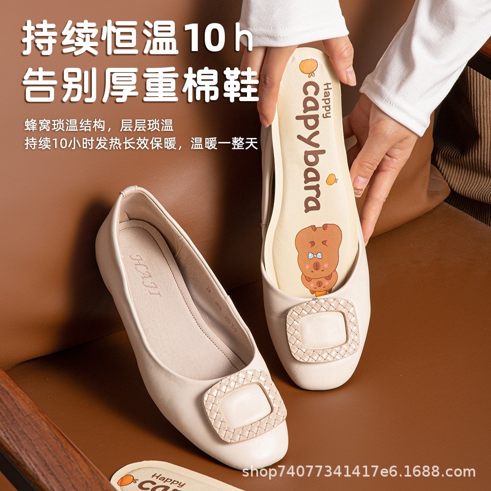 卡通自發熱暖鞋墊一組5雙-F0207-細節圖4