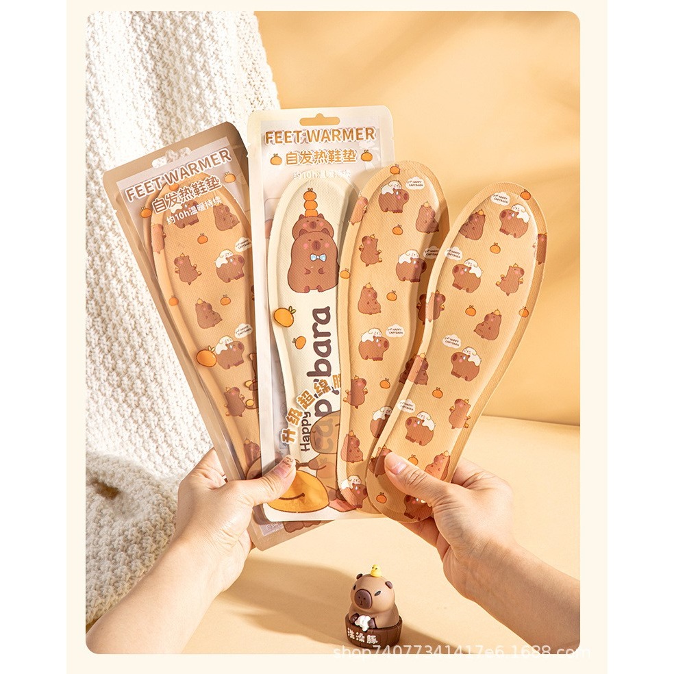 卡通自發熱暖鞋墊一組5雙-F0207-細節圖6