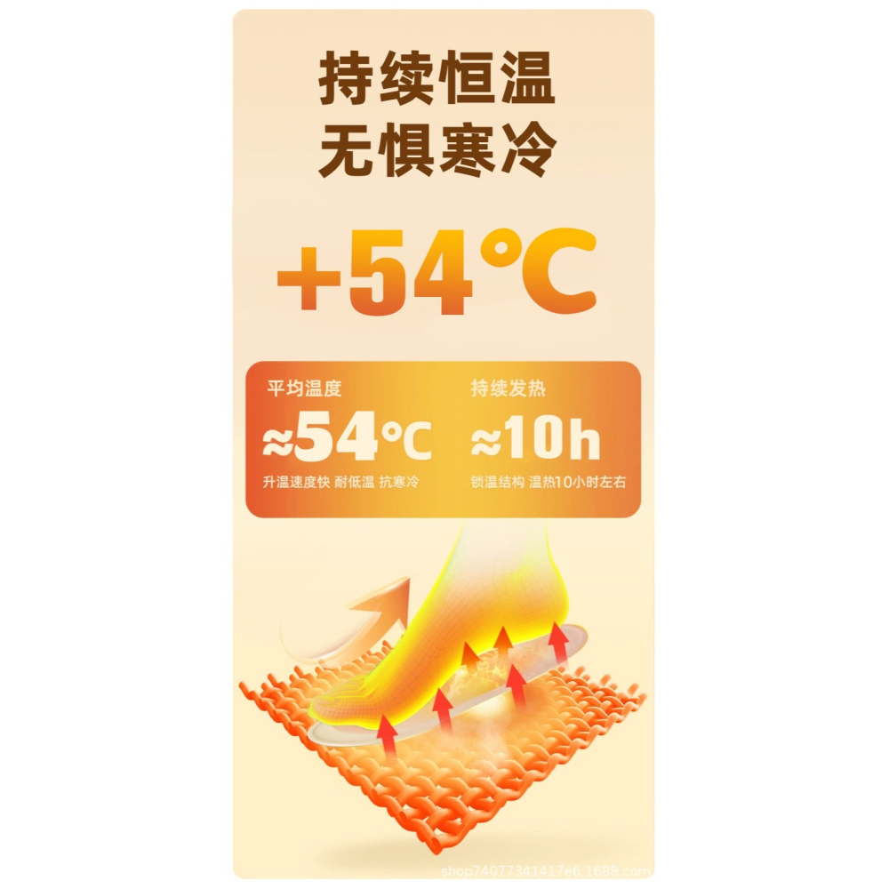 卡通自發熱暖鞋墊一組5雙-F0207-細節圖7